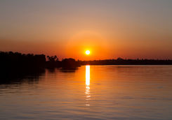 Zambezi river sunset