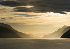 Sunrise in Beagle Channel