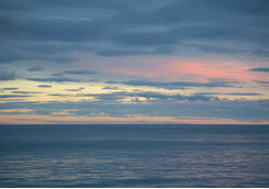 Colourful sunset from South Georgia Island