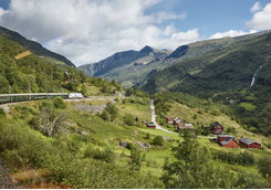 Flam railway landscape