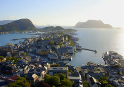 Alesund cityscape