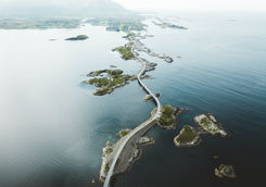 Atlantic Road aerial Norway