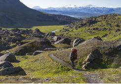 Hiking in Kiruna in the summer
