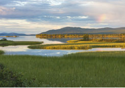 Paitasjarvi lake in Kiruna