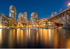 Vancouver in the evening