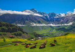 caucasus mountains lanscape