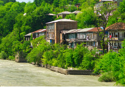 houses river
