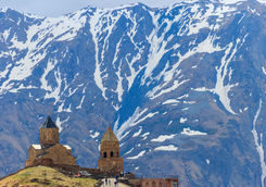 gergeti church mountains