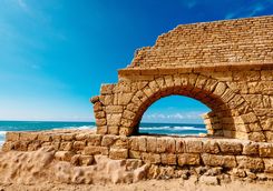ruins by the sea