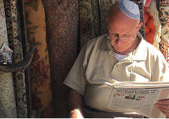 jerusalem street stall man