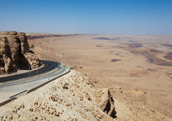 Jordan desert road