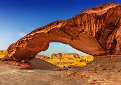 Rock arch at Wadi Rum