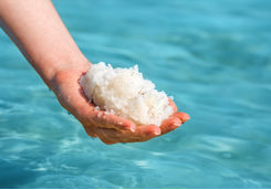 Salt in the Dead Sea