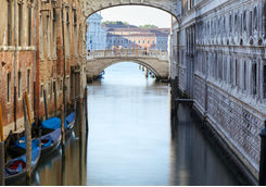 Canal and Bridge of Sighs, Venice