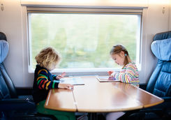 Children on Train
