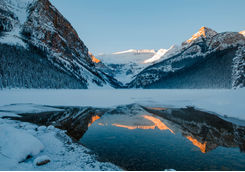 lake louise frozen