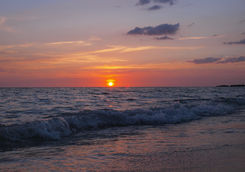 summer sunset playa ancon