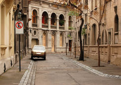 old street in santiago