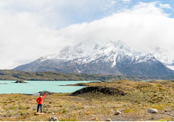hiking trail torres del paine