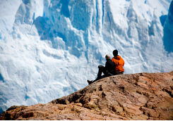 observing the glacier