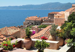 tiled rooftop
