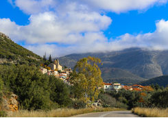 driving mountain view