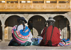 Women in traditional wear in Cusco