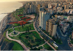 Aerial view of Lima