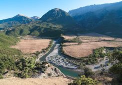 river mountains permet albania