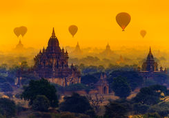 burma hot air balloon ride