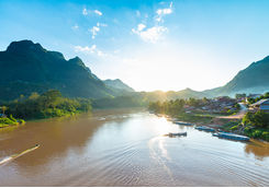 along the nam ou river