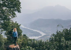 overlooking river valley