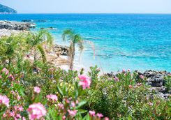 rocky beach ioanian sea