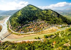 berat city aerial