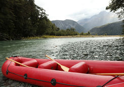 inflatable canoe dart river