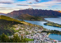 Queenstown landscape on hike