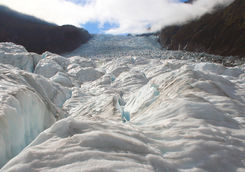 walking on franz josef glacier