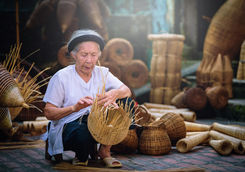 fisherman bamboo weaving