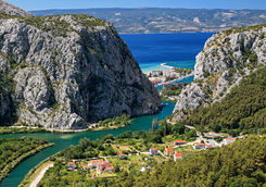 cetina river aerial