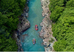 river rafting aerial