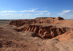 cliffs in the gobi