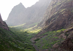 valley in the gobi