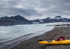 kayaking in svalbard
