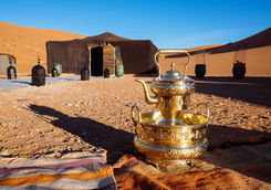 camping in desert