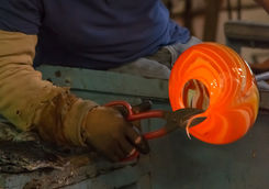 Burano glass blowing