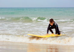 boy surf lesson