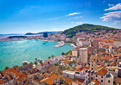 aerial view of split, croatia