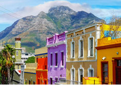 colouful street of bo kaap malay