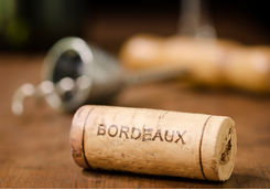 Bordeaux wine cork