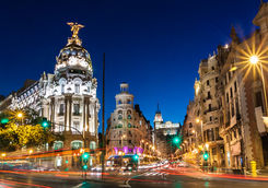 Madrid at night